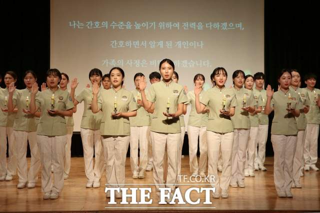 한남대 간호학과 4학년 학생 44명 전원이 제62회 간호사 국가시험에 합격했다. / 한남대 제공