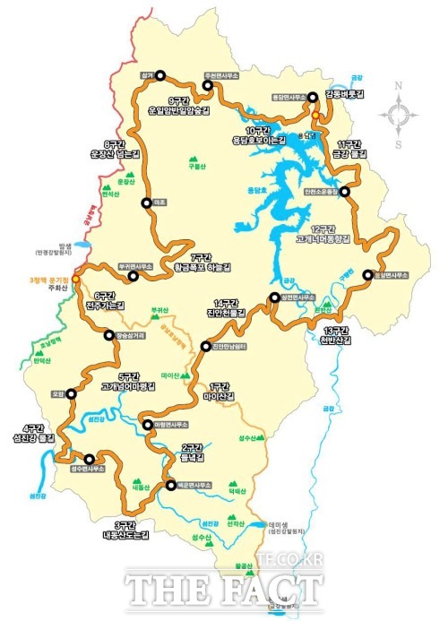 진안군과 진안고원길 단체가 코로나19 이후 비대면 관광수요증가를 대비한 진안고원길 활성화 사업을 추진한다고 22일 밝혔다. /진안군 제공