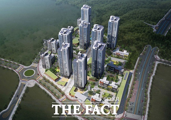 22일 입주자 모집 공고가 나간 엘리프 세종 6-3 아파트 조감도/ 계룡건설 제공