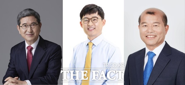 안성 국회의원 재선거 후보들. 김학용(왼쪽)·이주현(가운데)·이기영(오른쪽) 후보/선관위 홈페이지 캡처