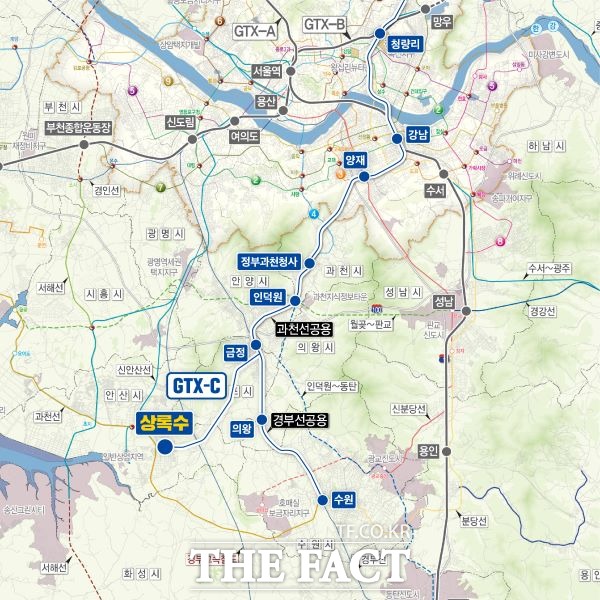 경기 안산시가 수도권 광역급행철도(GTX)-C 노선을 유치하는 데 사실상 성공했다./안산시 제공