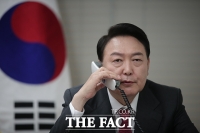  윤석열 당선인, 일본 기시다 총리와 통화 [TF사진관]