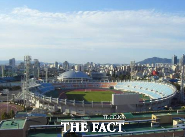 철거 예정 중인 대전 한밭종합운동장 / 대전시 제공