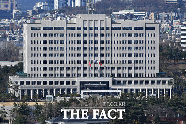 윤석열 당선인의 집무실로 확정된 국방부 청사의 모습.