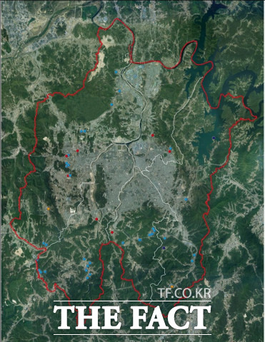 대전 개발제한구역 해제 지역 / 대전시 제공