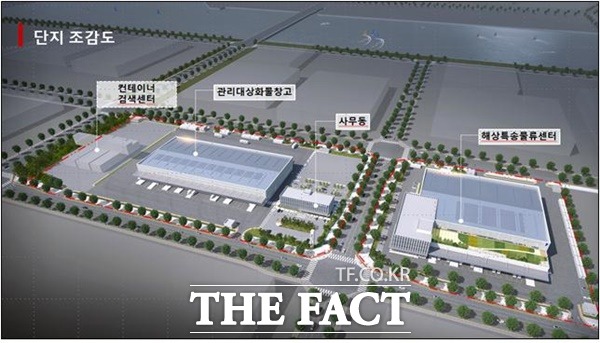 인천항 세관 통합검사장 조감도 / 관세청 제공