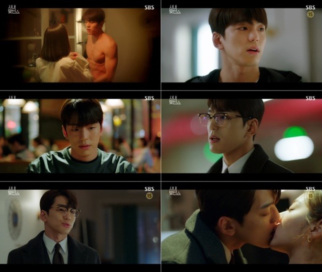 배우 김민규가 사내맞선에서 설인아와 본격적인 로맨스를 시작했다. /방송 캡처