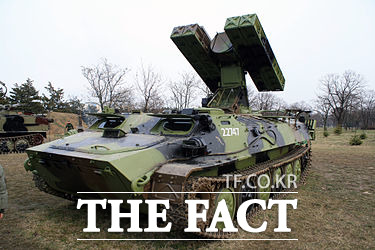 장갑차위에 탑재된 스트렐라 단거리 지대공 미사일. /러시아 인테르팍스