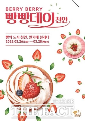 충남 천안시가 오는 26일부터 28일까지 ‘Berry(베리) Berry(베리) 빵빵데이’를 개최한다. / 천안시 제공