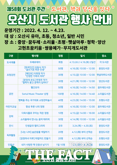 오산시 도서관 책과 시민을 잇는다/오산시 제공