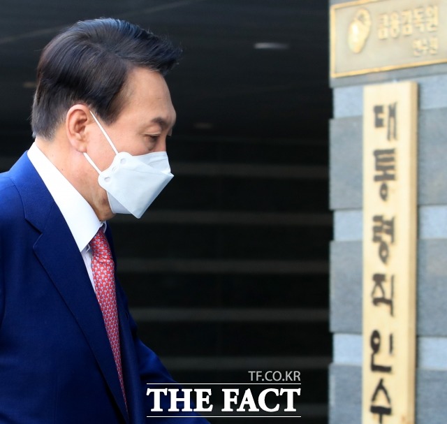 대통령직인수위원회는 5일 감사원이 이재명 전 더불어민주당 대선 후보가 얽힌 백현동 개발 의혹 대한 감사 계획을 보고했다고 밝혔다. 윤석열 대통령 당선인. /인수위사진기자단