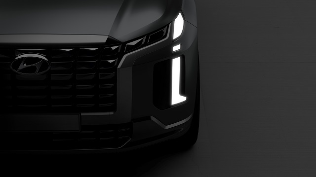 현대차가 대형 SUV 팰리세이드의 부분변경 모델 더 뉴 팰리세이드 티저를 7일 공개했다. /현대차 제공