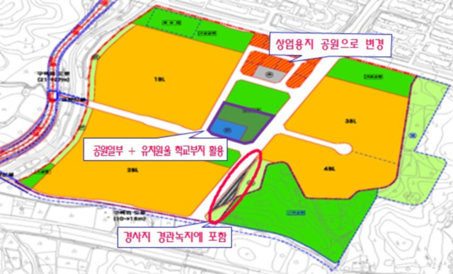 대전 유성구 대덕지구(용산동) 학교용지 / 대전시 제공