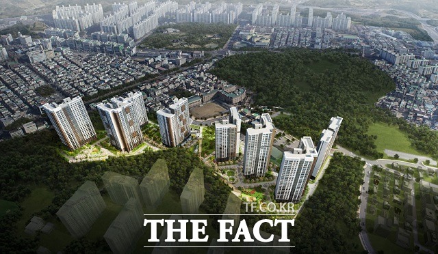 계룡건설이 대전 대덕구 송촌동에 선보이는 ‘엘리프 송촌 더 파크’ 조감도. / 계룡건설 제공