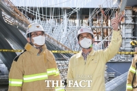  허태정 대전시장 아파트 사고 현장 찾아 철저한 관리·감독 주문