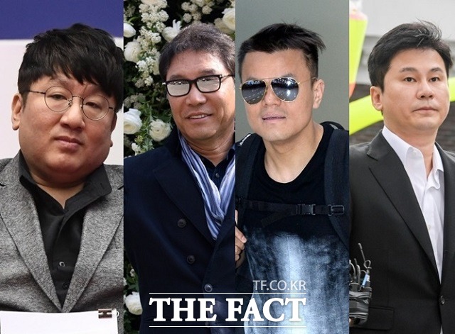 국내 엔터4사가 11일 유가증권시장에서 모두 주가 하락세를 보였다. /더팩트 DB