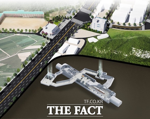 매화역은 신안산선과 경강선이 지나가는 더블 역세권으로, 시흥시청역과 KTX 광명역 사이에 건설된다./시흥시 제공