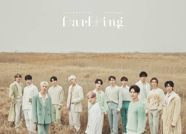 세븐틴의 첫 영어 싱글 Darl+ing이 아이튠즈 34개 지역 1위를 차지하며 글로벌 인기를 입증했다. /플레디스 엔터테인먼트 제공