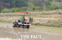  함양군, 올해 첫 모내기…일반벼 보다 30일 정도 빨라