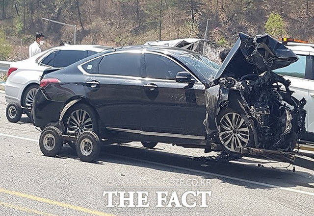 경북 청송과 봉화에서 사고가 잇따라 1명이 숨지고, 4명이 다쳤다. /봉화군 제공