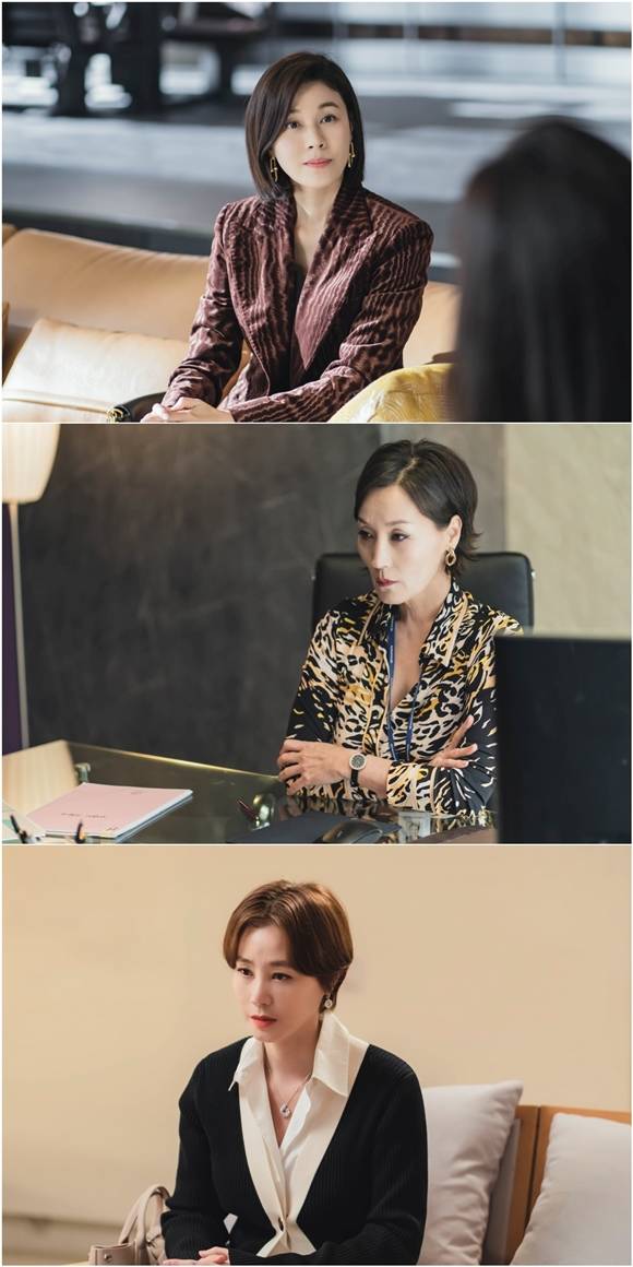 tvN 킬힐이 종영까지 2회를 남겨둔 가운데, 주역 김하늘 이혜영 김성령이 작품의 마지막 관전 포인트와 함께 애정 가득한 종영 소감을 전했다. /tvN 제공