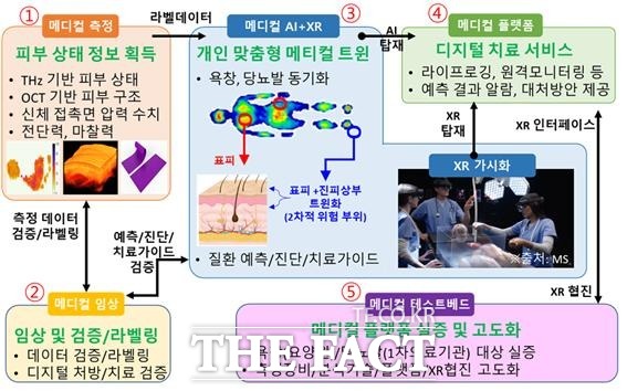 노인 만성피부질환 디지털 치료제 서비스 개념도/ 광주시 제공