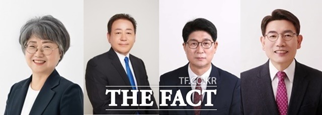 (왼쪽부터) 강미애, 송명석, 이길주, 최태호 예비후보. / 선관위 홈페이지 캡쳐.
