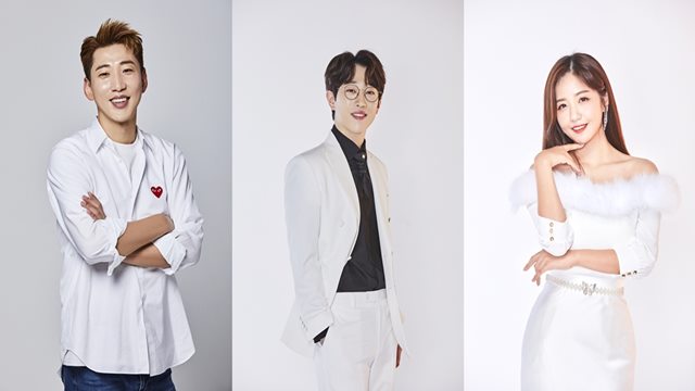가수 영기, 안성훈, 정다경(왼쪽부터)이 다음 달 11일 개최되는 평화콘서트 출연을 확정 지었다. /생각엔터테인먼트 제공