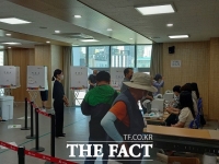  부산경남 사전투표 행렬…여야 시장 후보들 부부 동반 투표 행사도