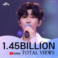  '히어로' 임영웅, 공식 유튜브 토털 조회수 14억 5000만 뷰 돌파