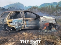  구미서 차량 화재…1명 부상