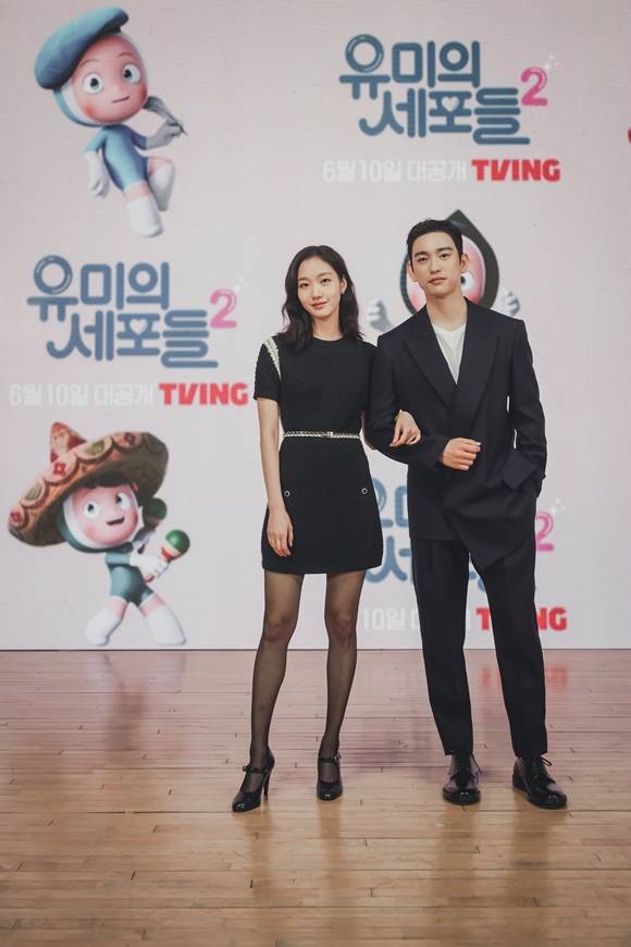 김고은(왼쪽)과 박진영이 유미의 세포들 시즌2로 연기 호흡을 맞춘다. /티빙 제공