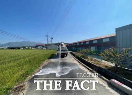 양돈농장 입구 소독/해남군청