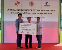  SK이노, CES서 모은 1억 원 베트남 맹그로브숲 복원에 쓴다