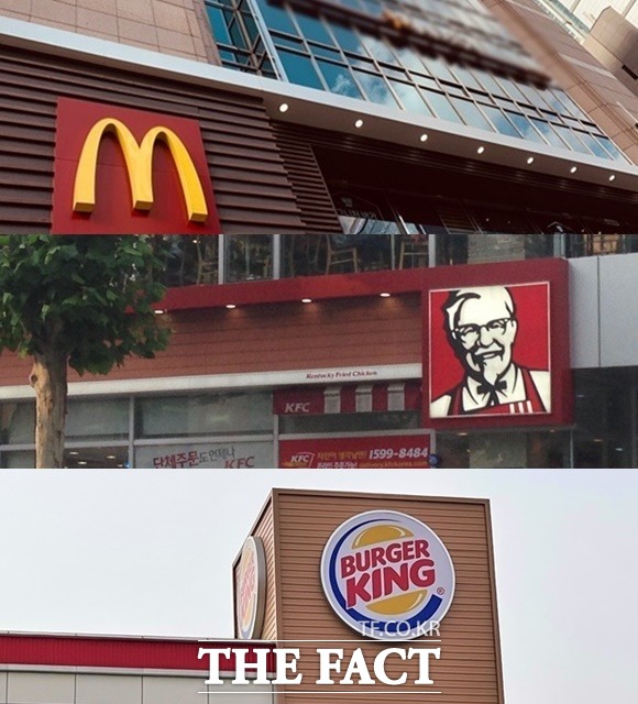 10일 업계에 따르면 버거 프랜차이즈 KFC와 버거킹에 이어 한국 맥도날드가 매물로 나오면서 프랜차이즈 업계의 인수·합병(M&A) 시장이 달아오르고 있다. (위쪽부터)맥도날드, KFC, 버거킹. /더팩트DB·문수연 기자