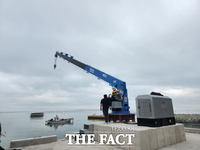  해남군 ‘어촌의 효자’ 15톤급 다목적 인양기 7개소 설치