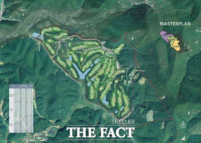 청송 산림레포츠 휴양단지 조감도/청송군 제공