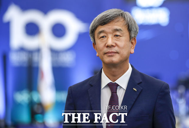 한국마사회는 정부가 발표한 2021년 공공기관 경영실적에서 미흡(D) 등급을 받았다. 사진은 정기환 한국마사회 회장. /뉴시스