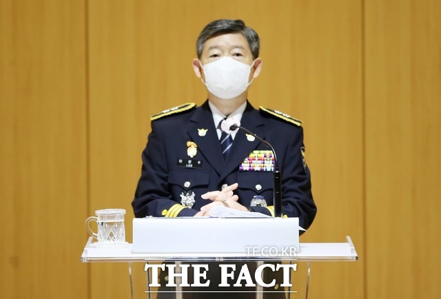 신임 이문수 경기북부경찰청장이 22일 취임사를 통해 공정과 상식에 기반한 법질서 확립에 최선을 다하겠다고 밝혔다. /경기북부경찰청 제공