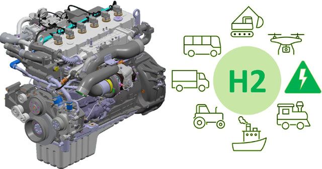 현대두산인프라코어는 탄소 제로 실현이 가능한 출력 300KW, 배기량 11리터급 수소엔진과 수소 탱크시스템 등을 개발할 예정이다. 사진은 현대두산인프라코어의 수소엔진 HX12 콘셉트 이미지. /현대두산인프라코어 제공