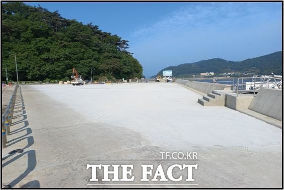 27일 공유수면매립이 준공된 인천 옹진군 대이작항 사진/인천시 제공