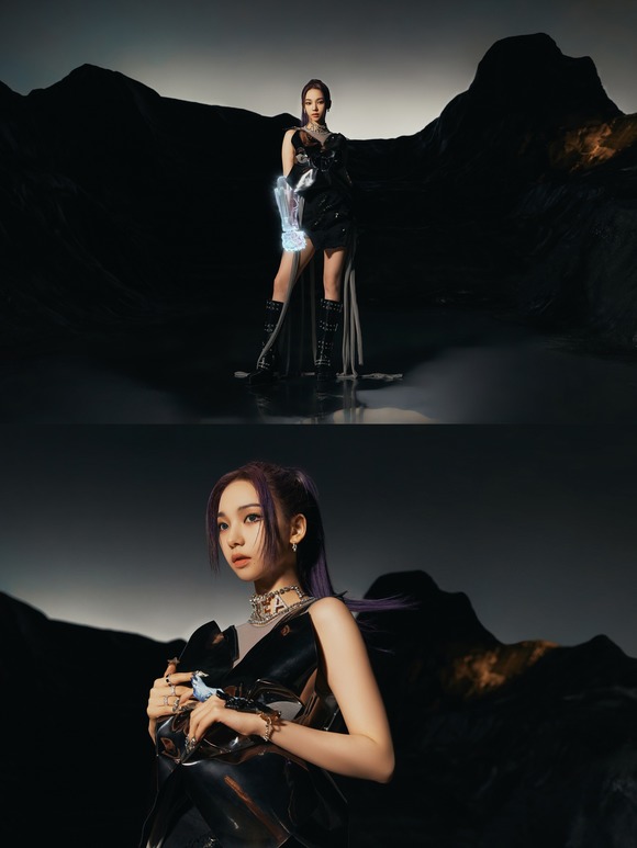에스파가 두 번째 미니앨범 Girls 발매를 앞두고 멤버 카리나의 티저 이미지와 3D 영상을 공개했다. /SM 제공