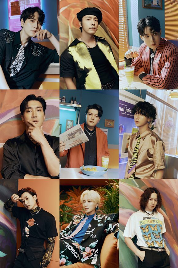 슈퍼주니어가 정규 11집 Vol.1 The Road: Keep on Going 타이틀곡 Mango의 개인 티저 이미지를 공개했다. /Label SJ 제공