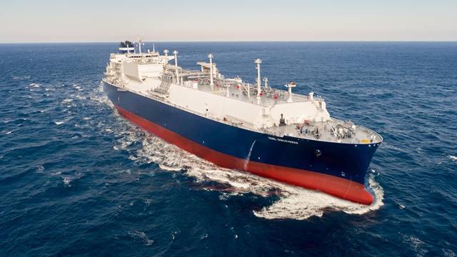 한국조선해양이 유럽과 오세아니아 선사와 LNG 운반선 10척, 총 2조8690억 원 규모의 선박 건조 계약을 체결했다. 사진은 지난 2020년 현대중공업이 건조해 인도한 17만4000입방미터(㎥)급 LNG운반선. /한국조선해양 제공