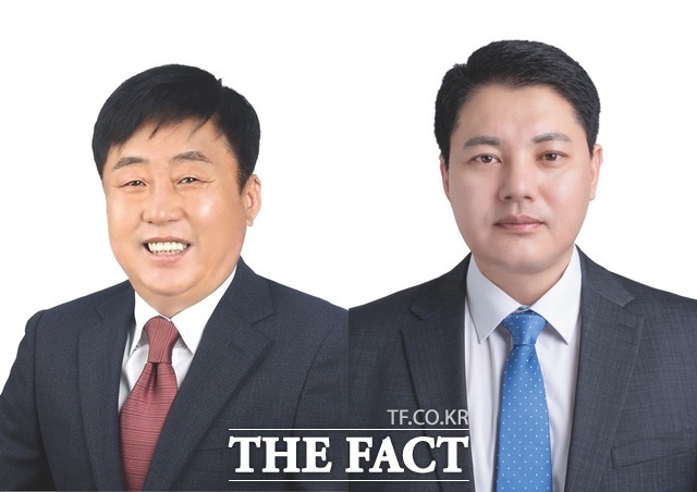 제9대 경기 양주시의회 전반기 윤창철 의장(좌)과 한상민 부의장(우). /양주시의회 제공