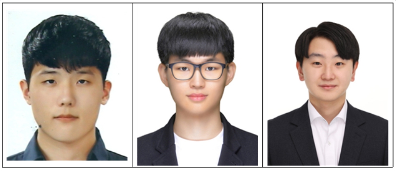 왼쪽부터 김성민, 배경석, 윤혁종 학생/ 건양대 제공
