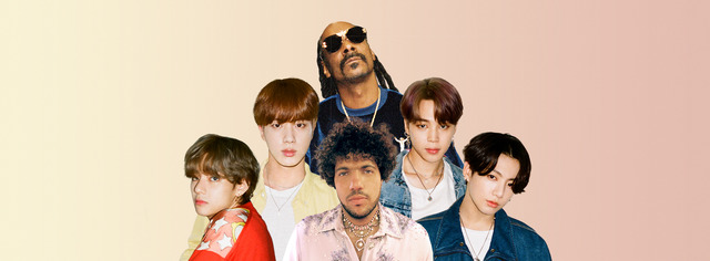 그룹 방탄소년단의 진, 지민, 뷔, 정국이 베니 블랑코(benny blanco), 스눕독(Snoop Dogg)과 협업한 신곡을 발표한다. /Matt Adam 제공