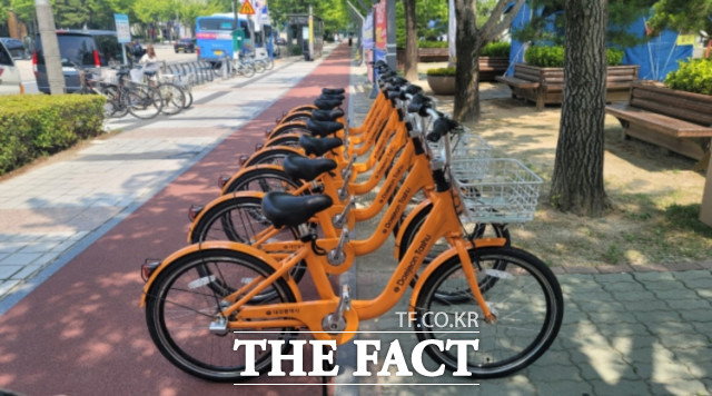 대전시는 시민 공영자전거의 반납·대여 편의성을 높인 ‘타슈 시즌2’ 운영을 25일부터 시작한다. / 대전시 제공