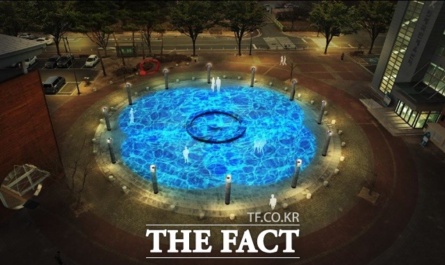 의령군이 빛의 연출 디자인을 통해 도시 전체를 빛과 색으로 환하게 만들 Light up 프로젝트를 공개했다./의령군 제공