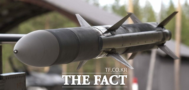 미국이 일본에 판매를 승인한 것과 같은 암람 중거리 공대공 미사일. /레이시온